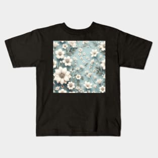 White Flowers Kids T-Shirt